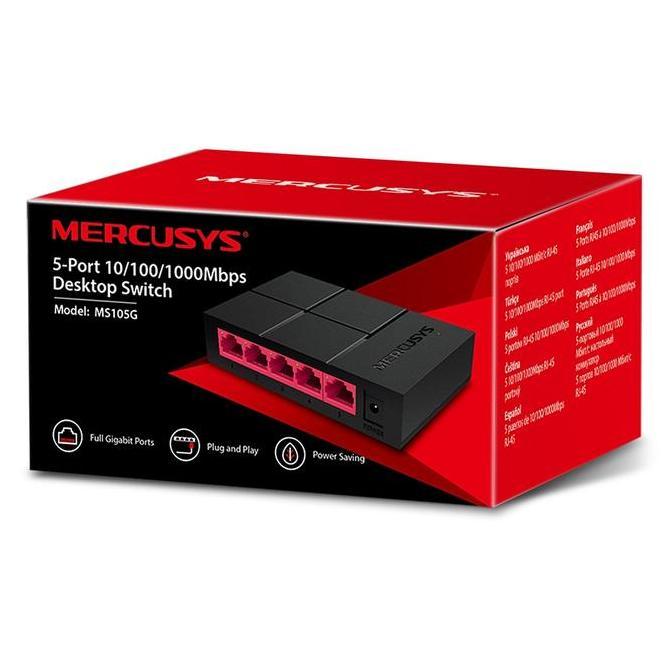 Switch Hub gigabit 5 port Mercusys MS 105G