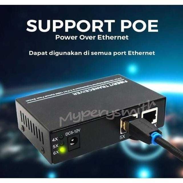HTB Media Converter 3 Fo 2 Lan AAB ABB Pilihan Support POE_LN