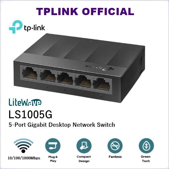 TP-Link 5 Port LS1005G Gigabit Tplink Desktop Switch Hub LS1005 G