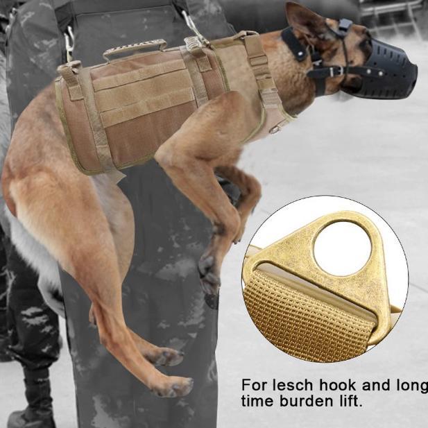 -VY- Multi Outdoor Dog Vest Harness Rompi Anjing Polisi Military K9 Protect