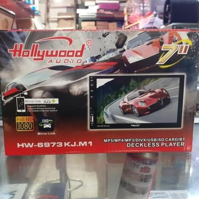 Promo tape mobil HOLLYWOOD HW 6973 HW6973M mp5 deckless mirrorlink bluetooth Diskon