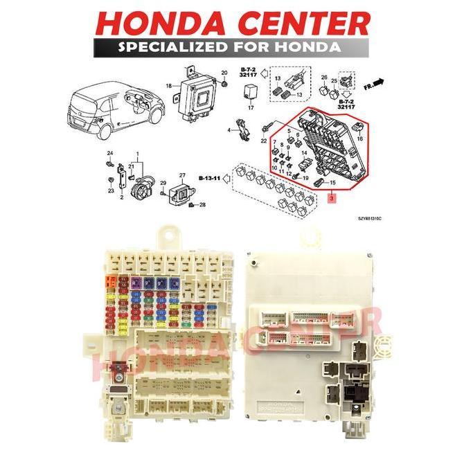 FUSE BOX BOX SEKRING BOK SIKRING FREED 2010 2011 2012 2013 2014 2015 ORIGINAL DAN TERPERCAYA