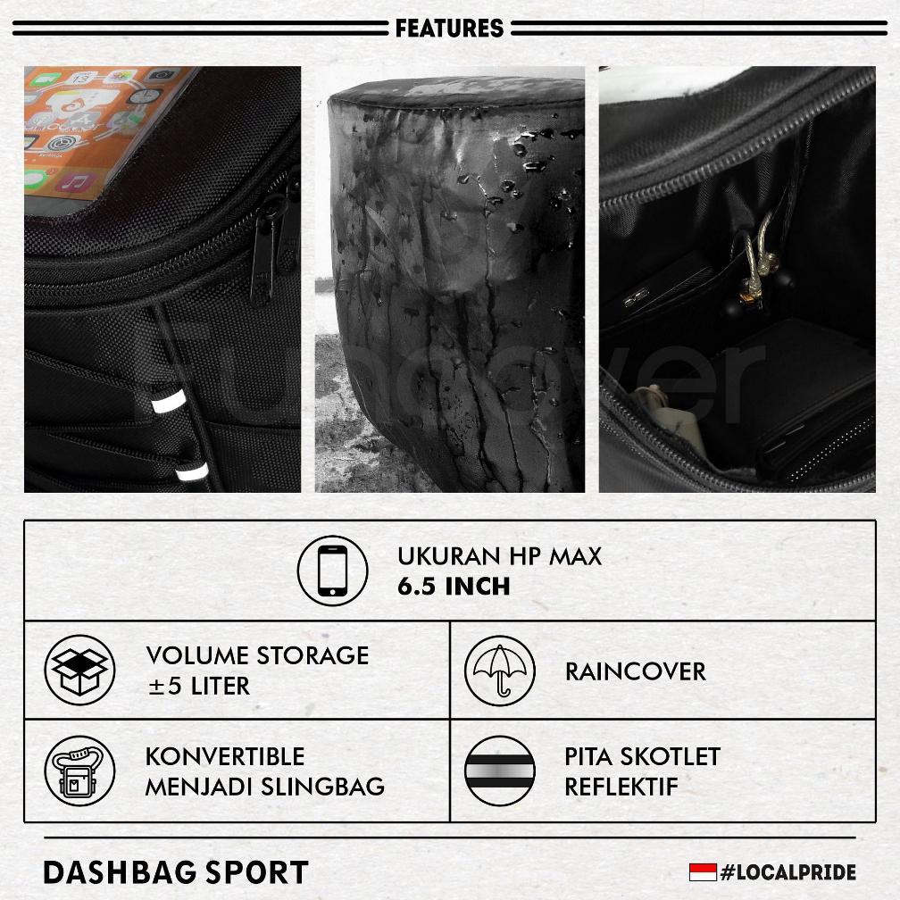 limited tas motor stand phone holder hp dashbag tankbag kapasitas besar selempang waterproof nmax