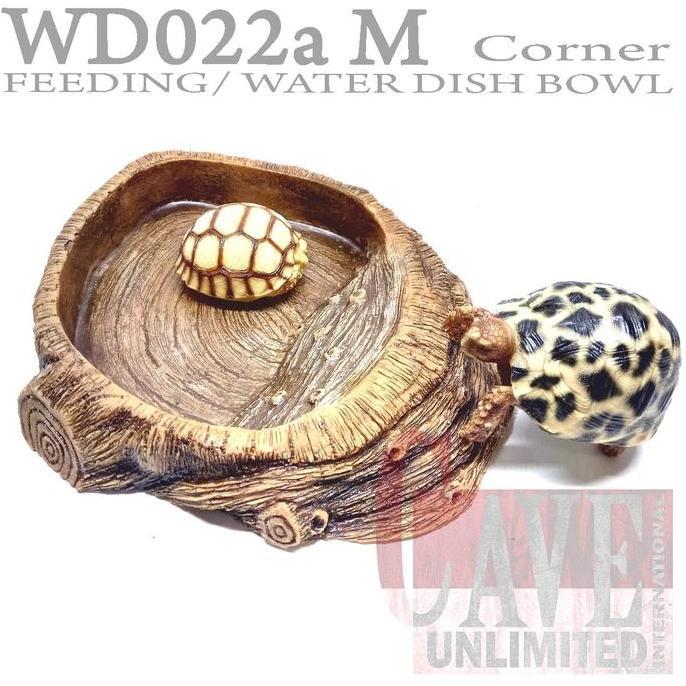 Lansungaja- Wd022A Water Feeding Dish Ramp Bowl Tempat Makan Minum Dan Berendam Kura Kura Darat Tort
