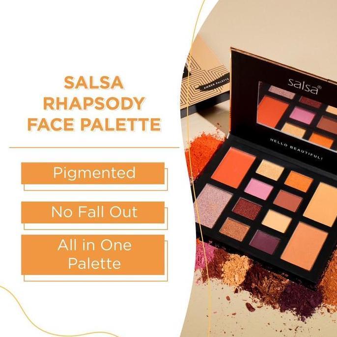 Moumou- Bpom Salsa Rhapsody Face Palette Eyeshadow Eye Shadow Salsa Perias Mata Amber Classic