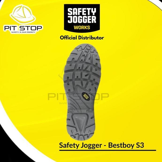 Amanbanget- Sepatu Safety Jogger Bestboy S3 Boots Shoes Kerja Proyek Konstruksi Lapangan Kulit Ujung