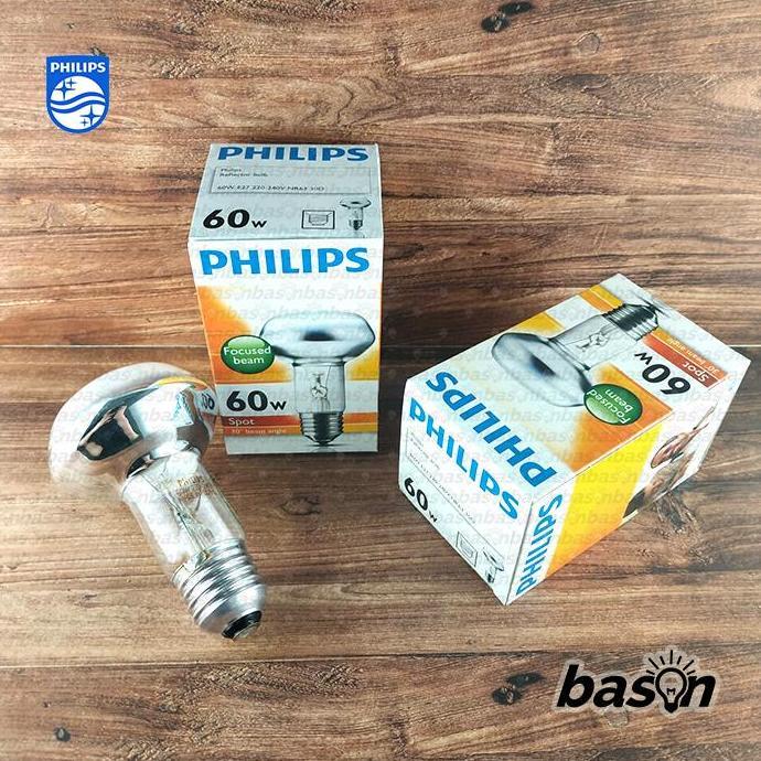 Lansungkirim- Philips Nr63 Spot 25W / 40W / 60W - Lampu Reflektor Cahaya Kuning R63