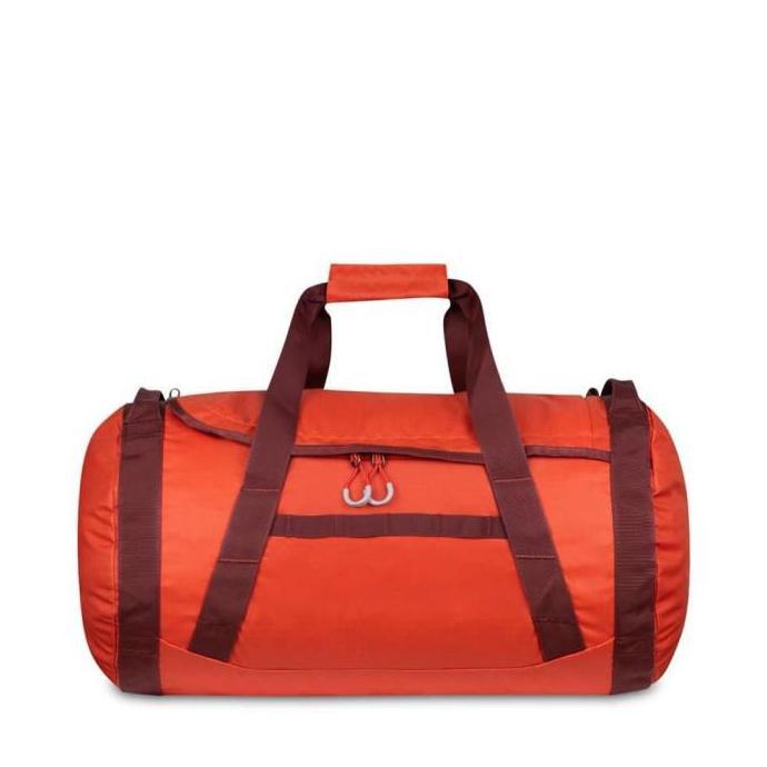 TERMURAH - Tas Duffle Eiger 910005601 Orange Layover 50 Folded Duffle 50L Duffel/Weekender Tas Lipat