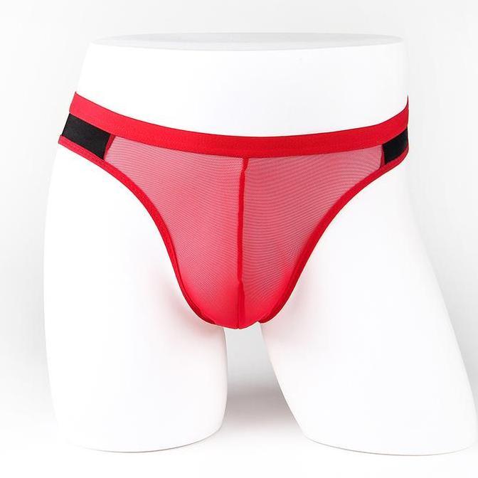 Lansungkirim- Celana Dalam Pria Lembut Spandex Segitiga G String Dewasa Y037-