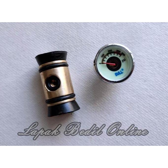 Manometer 3500 PSi + Adapter untuk OD 22, tebal 2mm