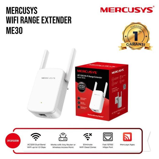 Mercusys ME30 AC1200 Dual Band Wireless Range Extender