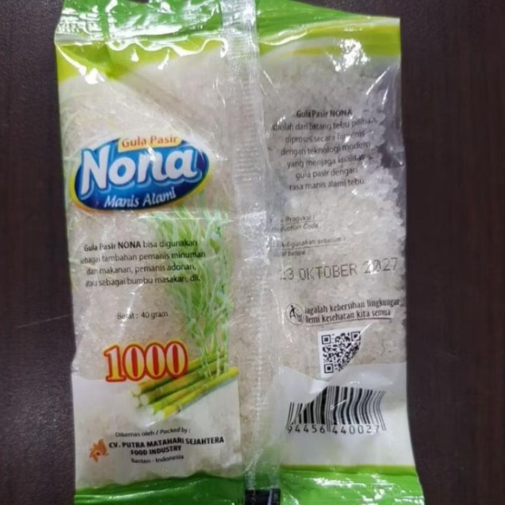 Gula Pasir Nona Renceng 1000 @40 gr/ 10 Sachet