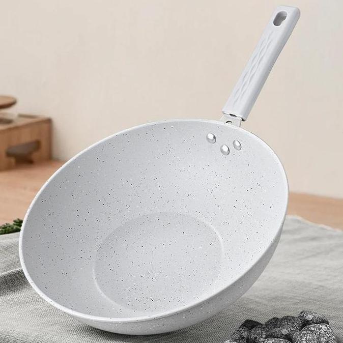 High Select 30 Cm Panci Batu Anti Lengket Panci Datar Peralatan Dapur Pegangan Anti Lengket Co