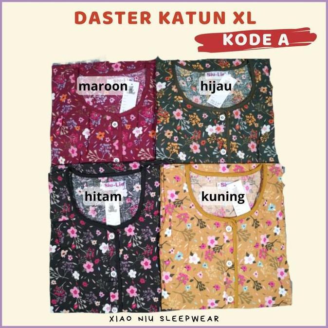 Daster Katun Busui Siu-Lie Size L XL / Daster Jumbo