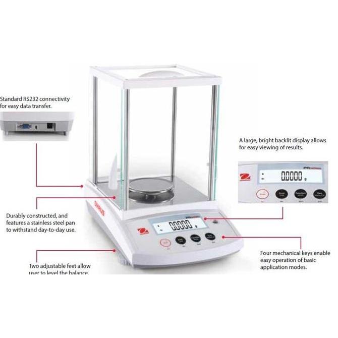 Analytical Balance 220g x 0.1g, Model PR224 | OHAUS