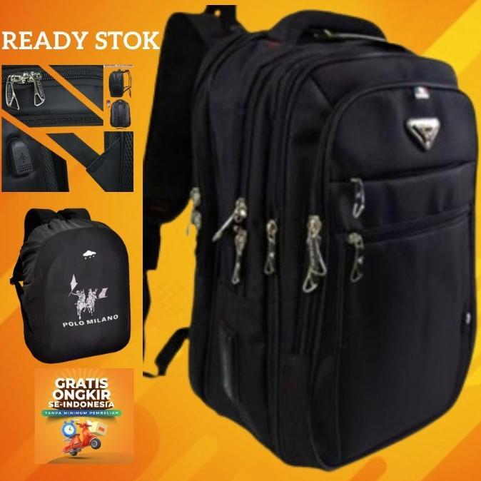 TERBARU - Polo Milano Tas Polo Original 100% Backpack Polo Tas Rangsel Pria Wanita Tas Sekolah Anak 