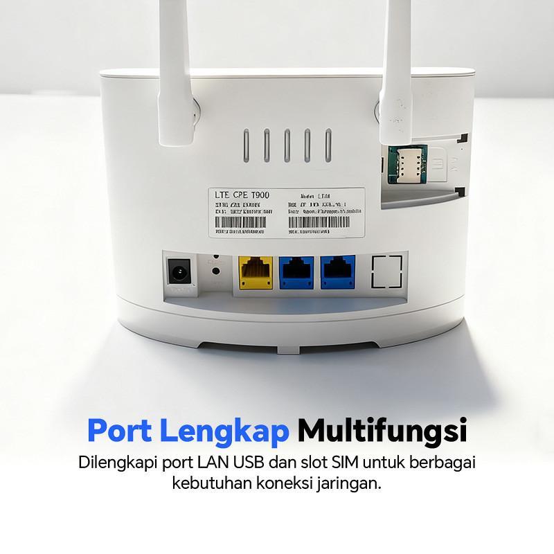Easylife Modem Nirkabel 4G/5G T99 Dengan 2/6 Antena Dan Slot Kartu Sim Untuk Fungsi Router Wi-Fi