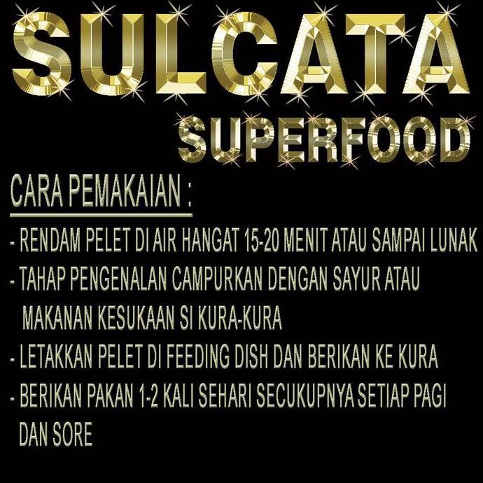 TERBARU - 10KG SULCATA SUPERFOOD PELET SUPER MAKANAN SULKATA ADULT BABY BITES PAKAN KURA-KURA DARAT 