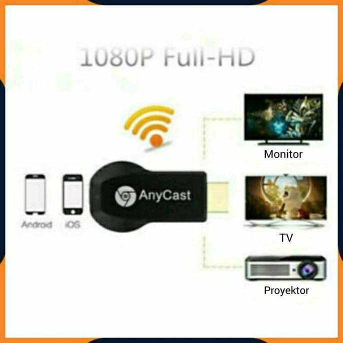 [COD] ANYCAST DONGLE SCREEN MIRRORING / ALAT PENYAMBUNG HP KE TV + SAMBUNGAN KABEL HDTV EXTENSION / 