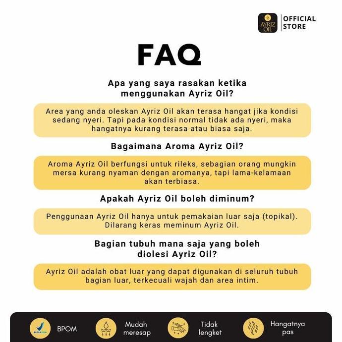 Skinwill- Ayriz Oil 100Ml Minyak Terapi Herbal , Minyak Terapi Original