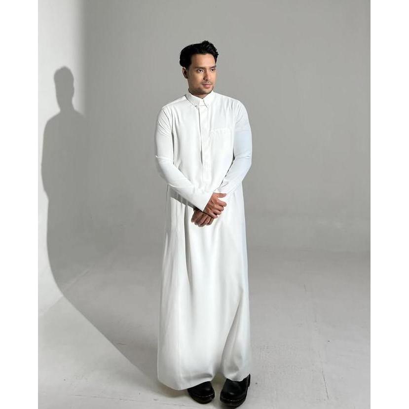 GONEGANI OFFICIAL - Gamis Pria Kerah Lengan Panjang Thalib Thobe