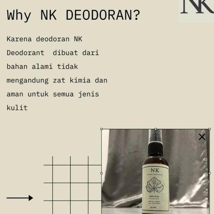 Skinwill- Nk Natural Deodorant Spray Deo Ketiak