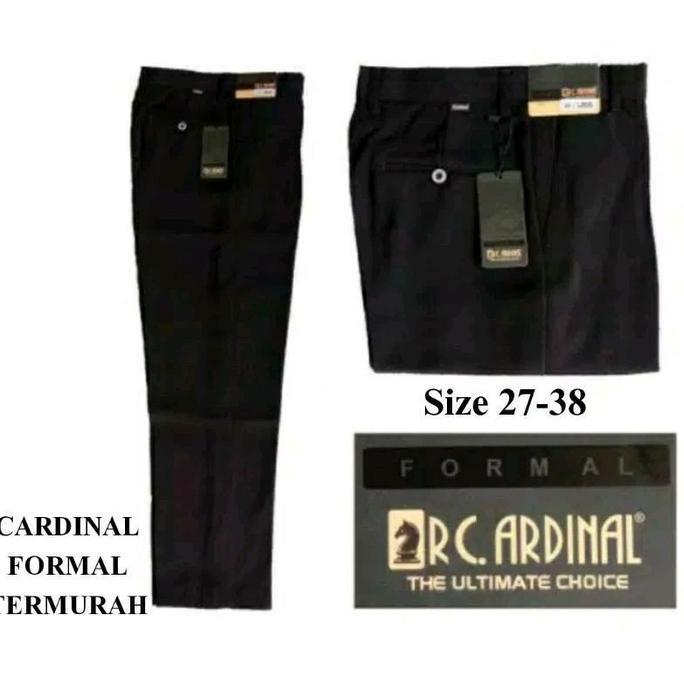 Disc Celana Kerja Cardinal Premium/Celana Kain Formal/Celana Kantor/ Celana Panjang Pria Nyaman Kain