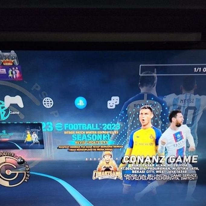 PS3 SUPER SLIM 500GB CFW ASLI SONY FREE 2 STIK FULL GAME