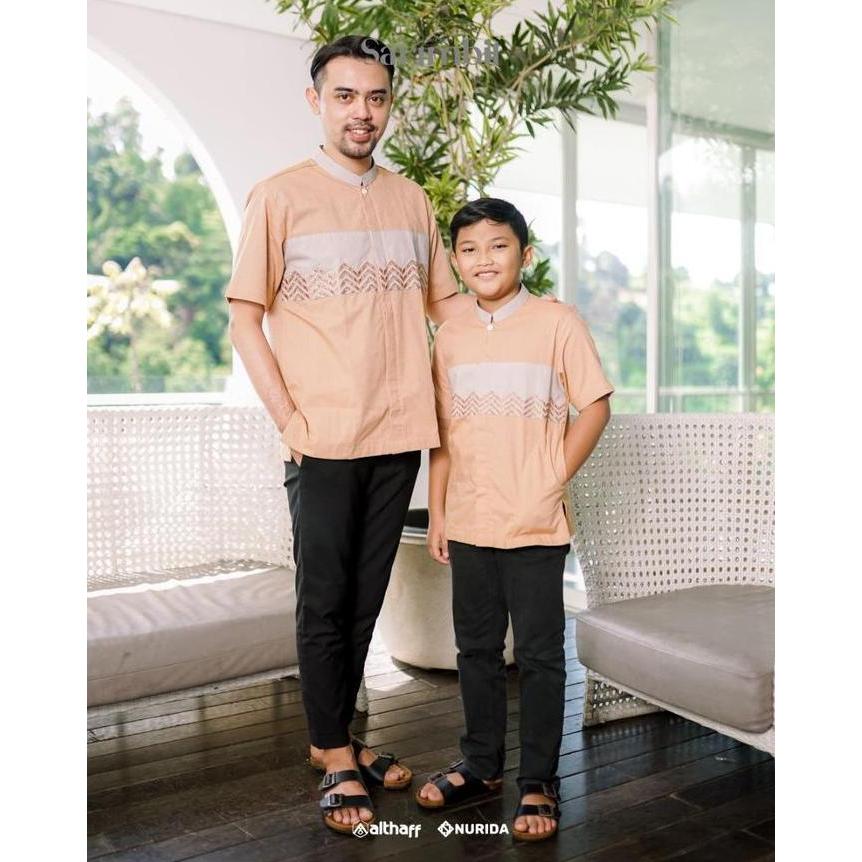 Rayya series althaff / koko althaff koko bordir koko couple ayah anak