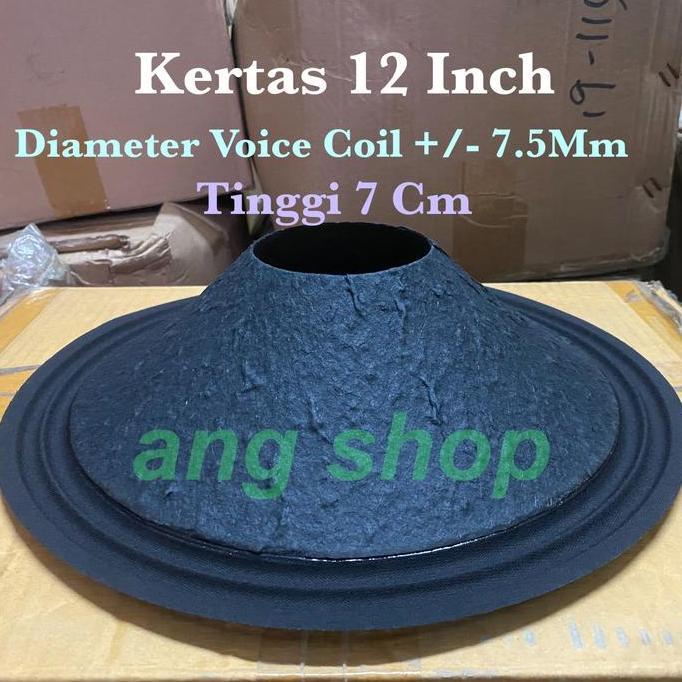 Promo Kertas 12 Inch Impor Voice Coil 3 Inch 75 Mm Conus Daun Speaker 12 In Diskon