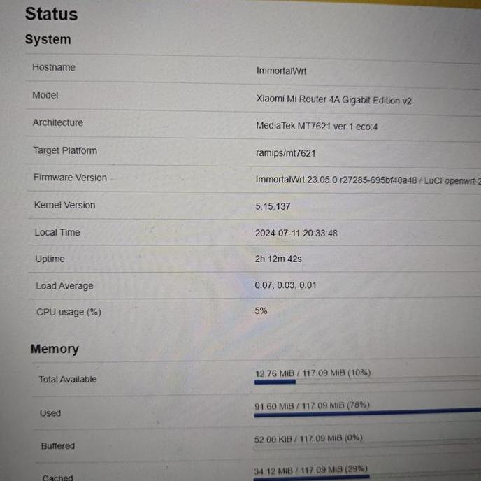 Router immortalwrt xiaomi 4C