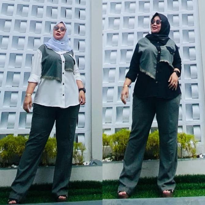 SH - Keenan Setelan Celana Jeans Fashion Muslim Wanita