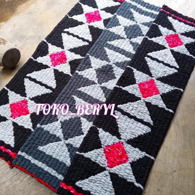 Keset gunungan panjang/keset mushola/keset kain perca