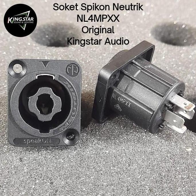 Promo Soket Spikon NL4MP XX Neutrik Original 4pin NL4MPXX S Spicon Body Speaker Female Speakon Disko