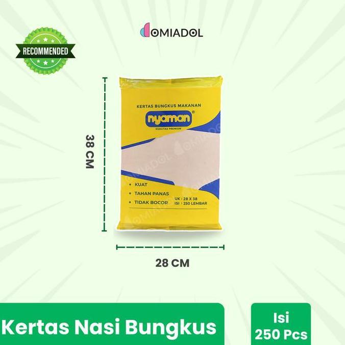 Kertas Nasi Coklat Premium 28x38 Cm - 250 Pcs