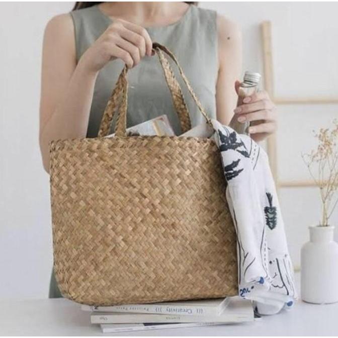 Tas purun / tas purun tali panjang / bakul purun / tas anyam purun