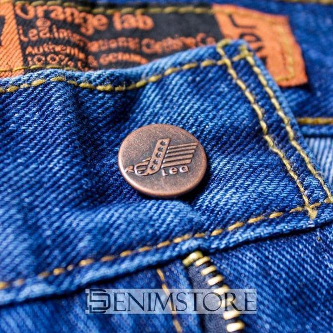 Berkualitas Celana Jeans Pria Lea 606 Original Denim Basic Standar Reguler Blue Denim High Quality P
