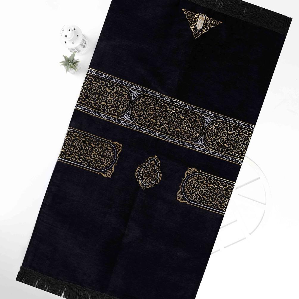 [TERBAIK] Sajadah Turki Premium Luxury Suede Kabah Tebal