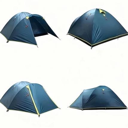 Tenda Dome Camping Tenda Compass Fiber 5-6 Orang Double Layer Tenda Compas Fibre Waterproof Tenda Lw