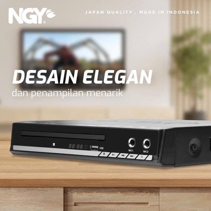 Allthebest- NGY DVD Player HDMI Besi Twin Mic Karaoke USB | NGY766 NAGOYA