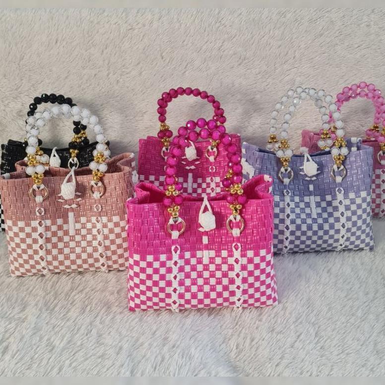 Readyy Tas Sultan Tas Anyaman Jali Premium Handle Mutiara