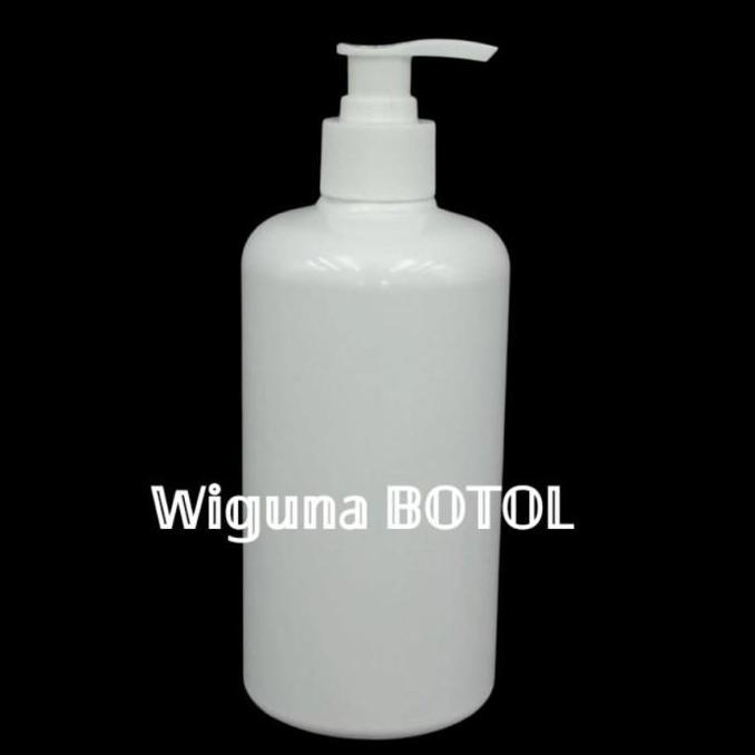 Botol pump 500 ML / Botol PET 500ml tutup pump putih