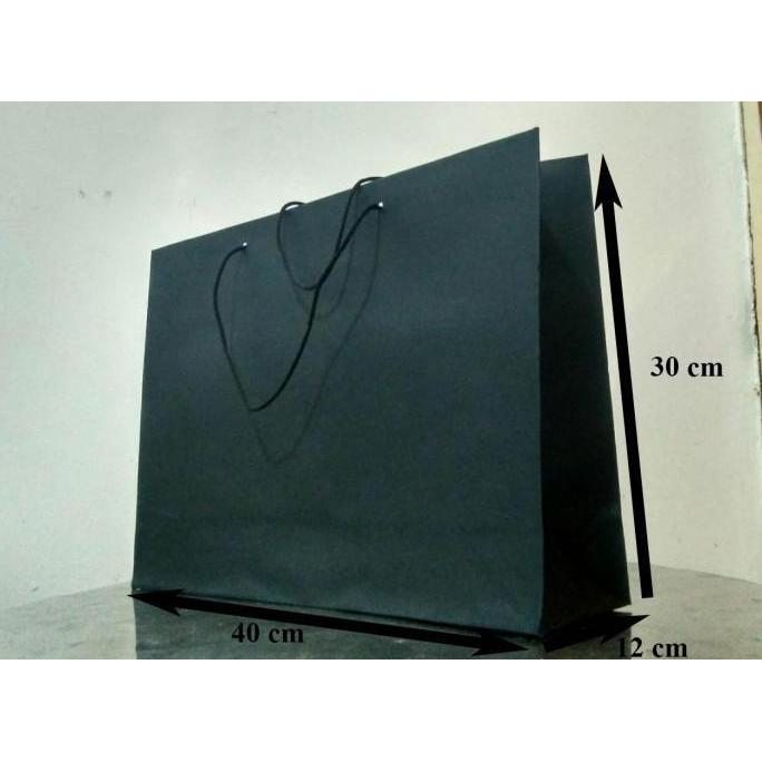 Paperbag talikur - jemani hitam ( 40x 12x 30)