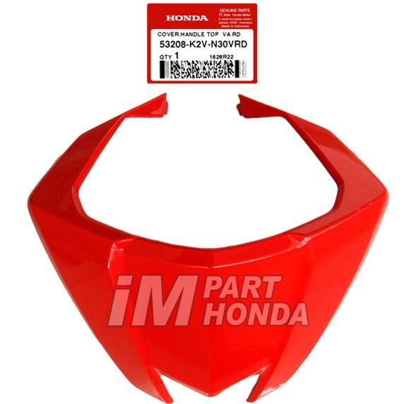 53208-K2V-N30VRD COVER HANDLE TOP VISOR VARIO 125 LED K2V MERAH VA RD