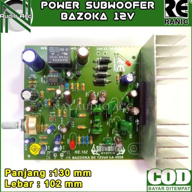 Allthebest- Kit Power Subwoofer Mobil Bazooka 12V DC