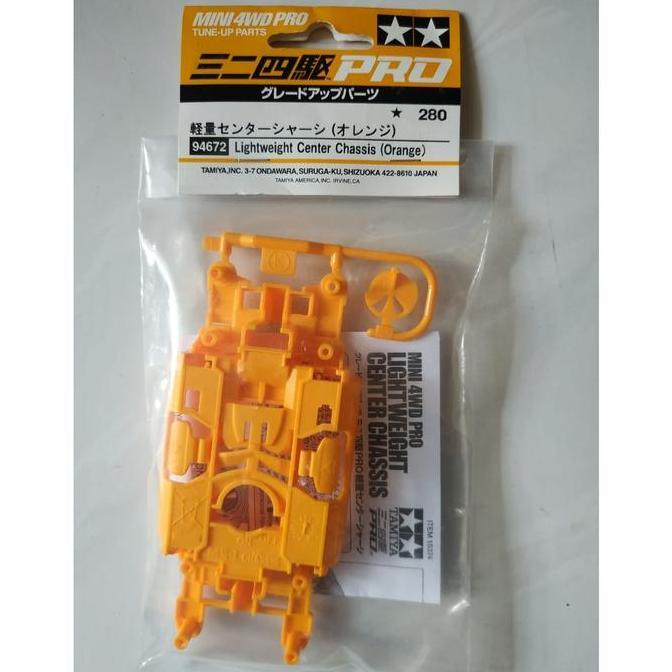 TAMIYA 94672 - LIGHTWEIGHT CENTER CHASSIS (ORANGE)