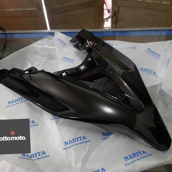 TAMENG DEPAN COVER BESAR BAWAH HITAM VARIO 125 150 FI LED NEW 2018