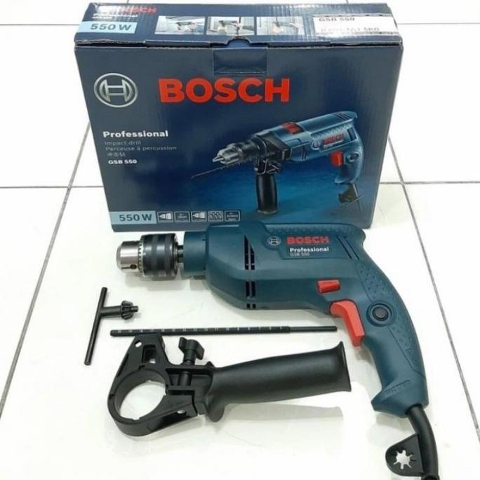 MESIN BOR LISTRIK / BOR TEMBOK 13MM BOSCH GSB 550 BOLAK BALIK