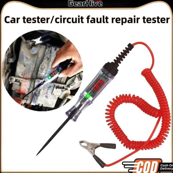 ZOVALA Digital Testpen listrik  Tespen Digital DC Tester Testpen Kelistrikan Listrik Mobil Motor aut