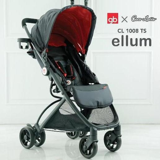 GB Stroller 1008 Ellum + Carrier Termurah